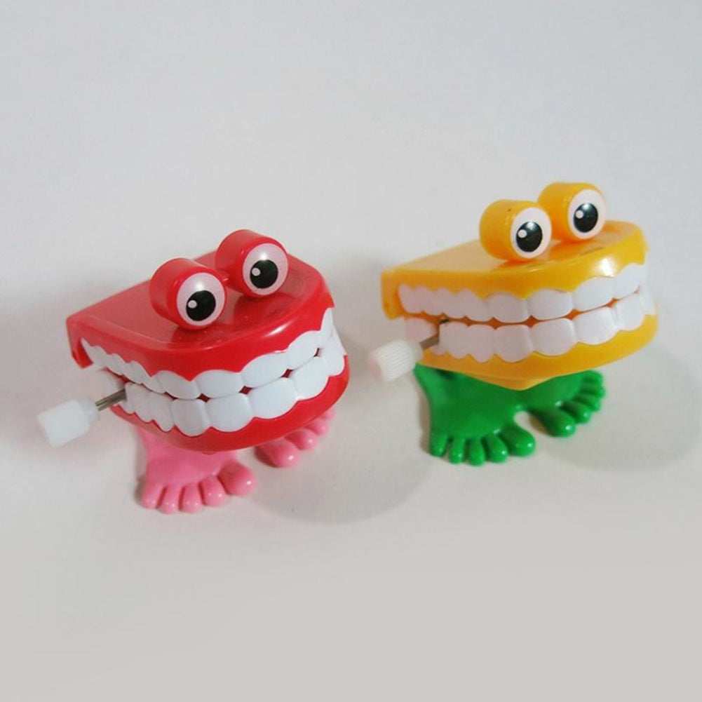 Cute Cartoon Jumping Tooth Baby Kids Dental Educational Clockwork Wind-up Toy