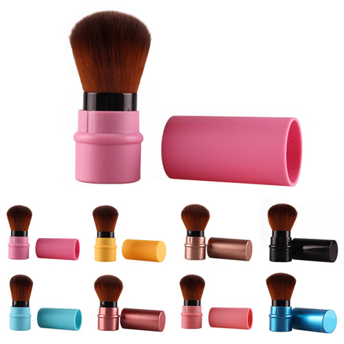 Fashion Retractable Blush Blusher Foundation Face Powder Cosmetic Makeup Brush
