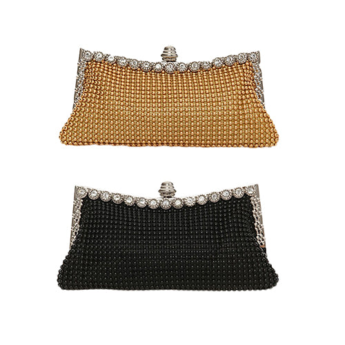 Women Stylish Rhinestone Handbag Evening Party Clutch Bag Banquet Tote Purse