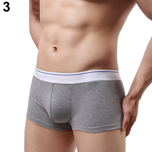 Men's Fashion Summer Sexy Breathable Underwear Bulge Pouch Boxer Shorts Briefs