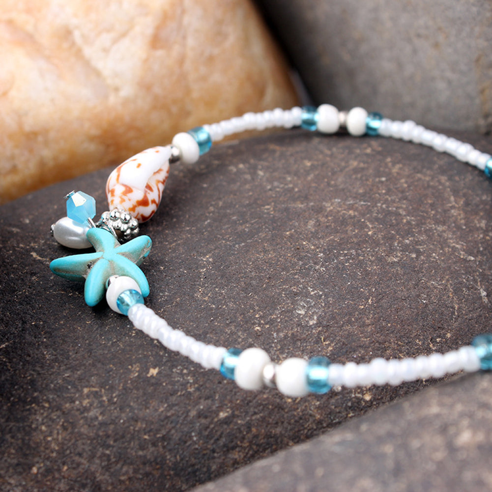 Shell Anklet Beads Starfish Yoga Women Sandal Bracelet Foot Boho Jewelry Gift