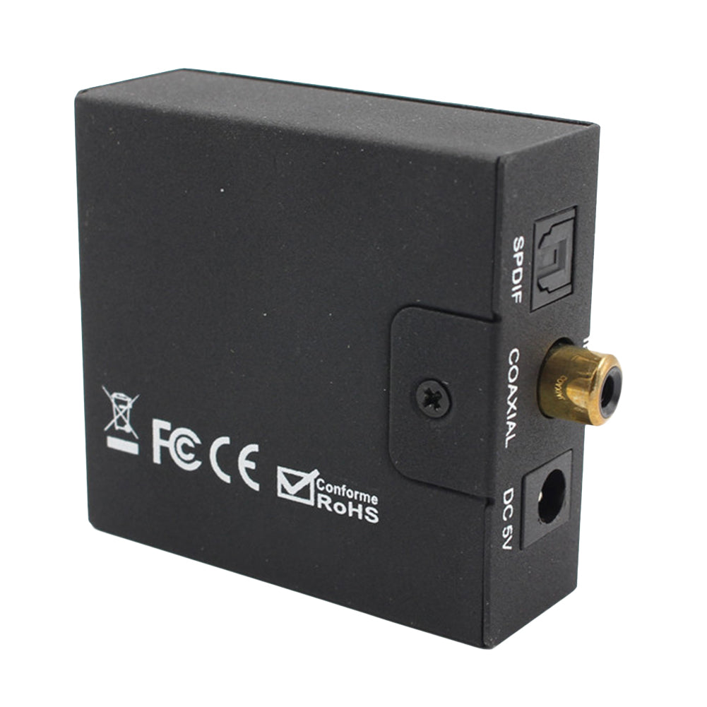 Optical Coax Toslink Digital to Analog Converter Audio Adapter RCA L/R Converter