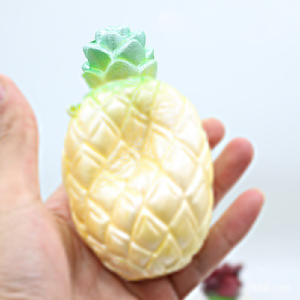 Cute Pineapple Fruit Squishy Vent Toy Squeeze Grip Stress Reliever Home Decor