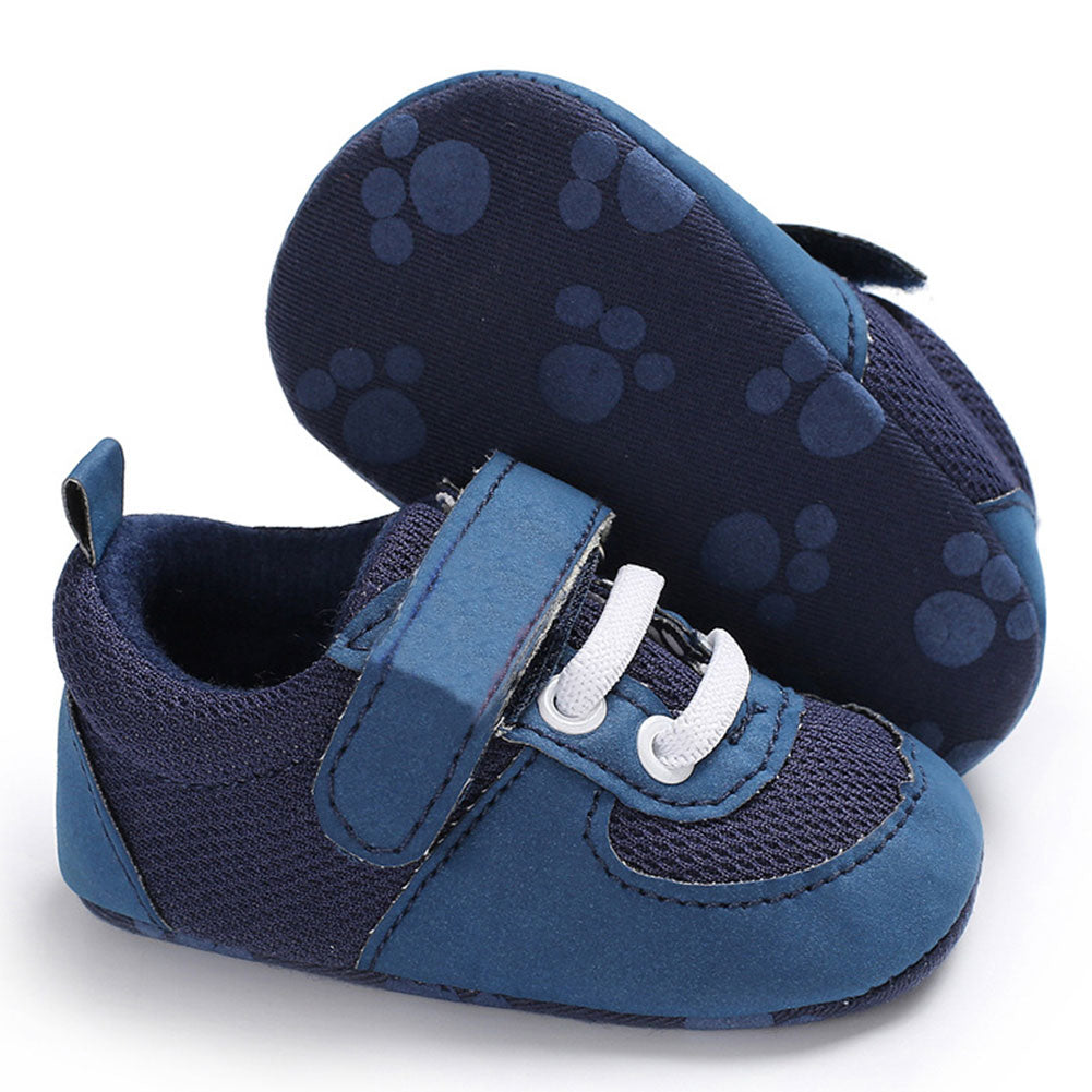 Infant Newborn Baby Mesh Magic Tape Anti-slip Soft Sole Prewalker Toddler Shoes