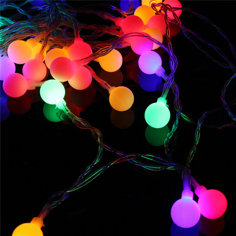 50LED Ball Shaped 8Modes Fairy String Light Christmas Wedding Home Party Decor