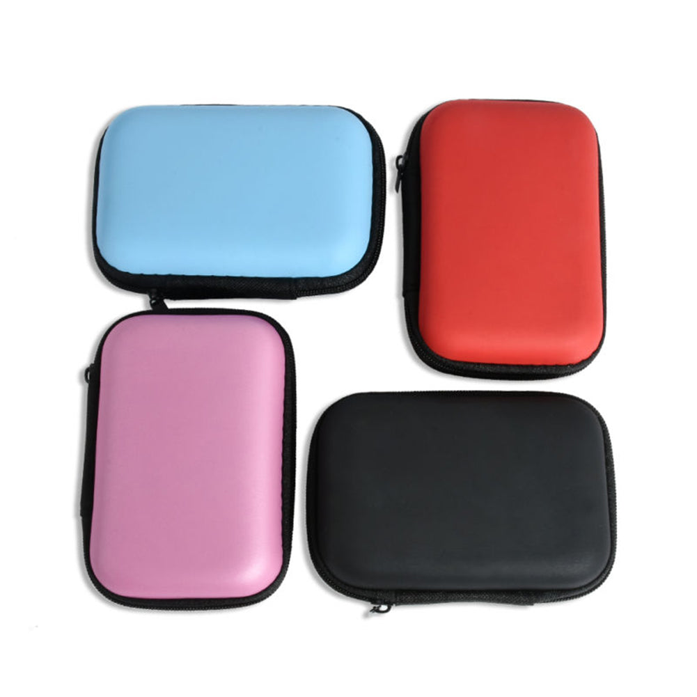 Portable Mini Storage Case Zipper Carry Pouch Bag Box for Earphone Headphone