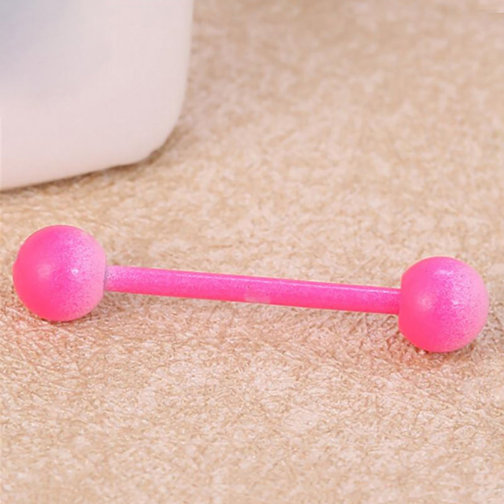 Sexy Stainless Steel Ball Tongue Nipple Bar Ring Barbell Body Piercing Jewelry