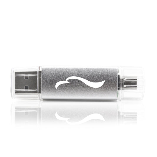 OTG USB Flash Drive for Cell Phones,Tablets and PCs,pen drive pendrive stick Rainbow Series,Silver