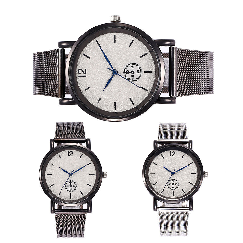New Casual Luxury Men Stainless Steel Band Quartz Analog Wrist Watch